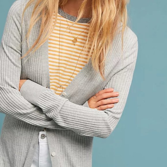 Anthropologie Cali Ribbed Cardigan - Picture 1 of 9